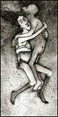 "The nurse and the poet"/"Soft and Easy" Teckningar under glas .